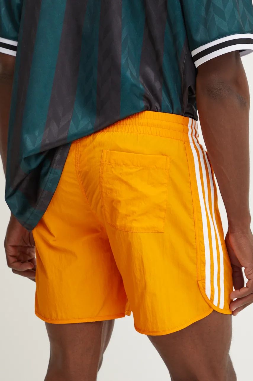 adidas Originals pantaloni scurti Adicolor Classics Sprinter Shorts barbati, culoarea portocaliu, IZ2418