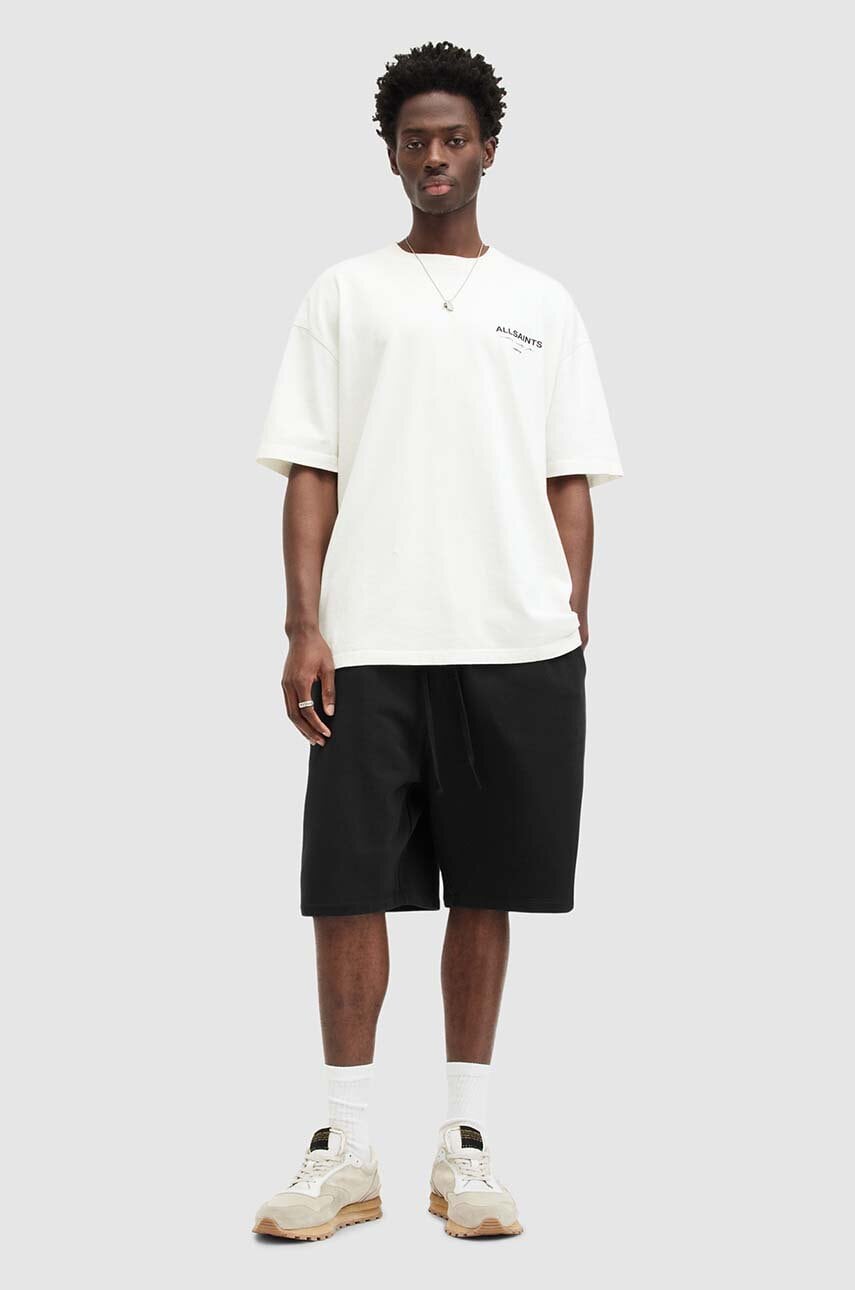 AllSaints pantaloni scurti din bumbac HAYDON culoarea negru, M003TA AllSaints pantaloni scurti din bumbac HAYDON culoarea negru, M003TA