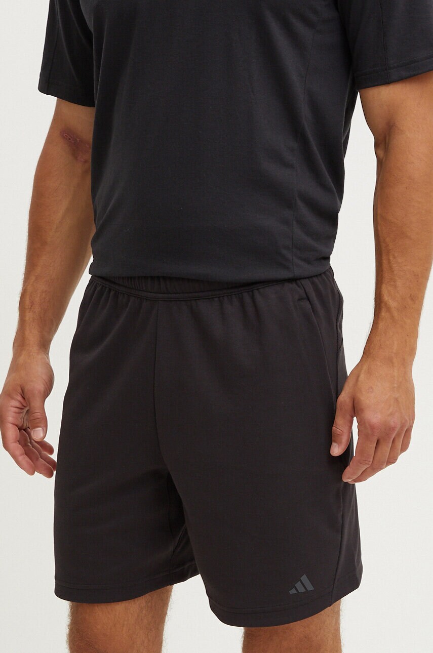 adidas Performance pantaloni scurți de antrenament Yoga culoarea negru, IC7285