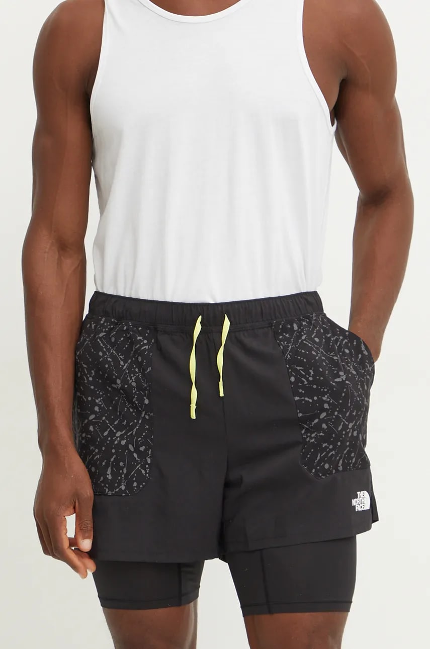 The North Face pantaloni scurți sport Sunriser bărbați, culoarea negru, NF0A88SC5ON1 The North Face pantaloni scurți sport Sunriser bărbați, culoarea negru, NF0A88SC5ON1
