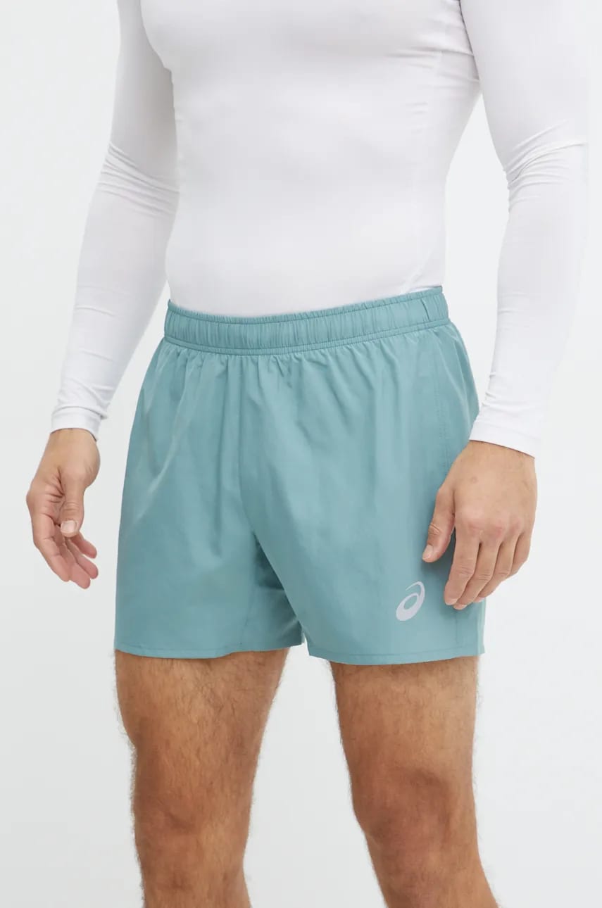 Asics pantaloni scurți de alergare Core culoarea turcoaz, 2011C336 Asics pantaloni scurți de alergare Core culoarea turcoaz, 2011C336