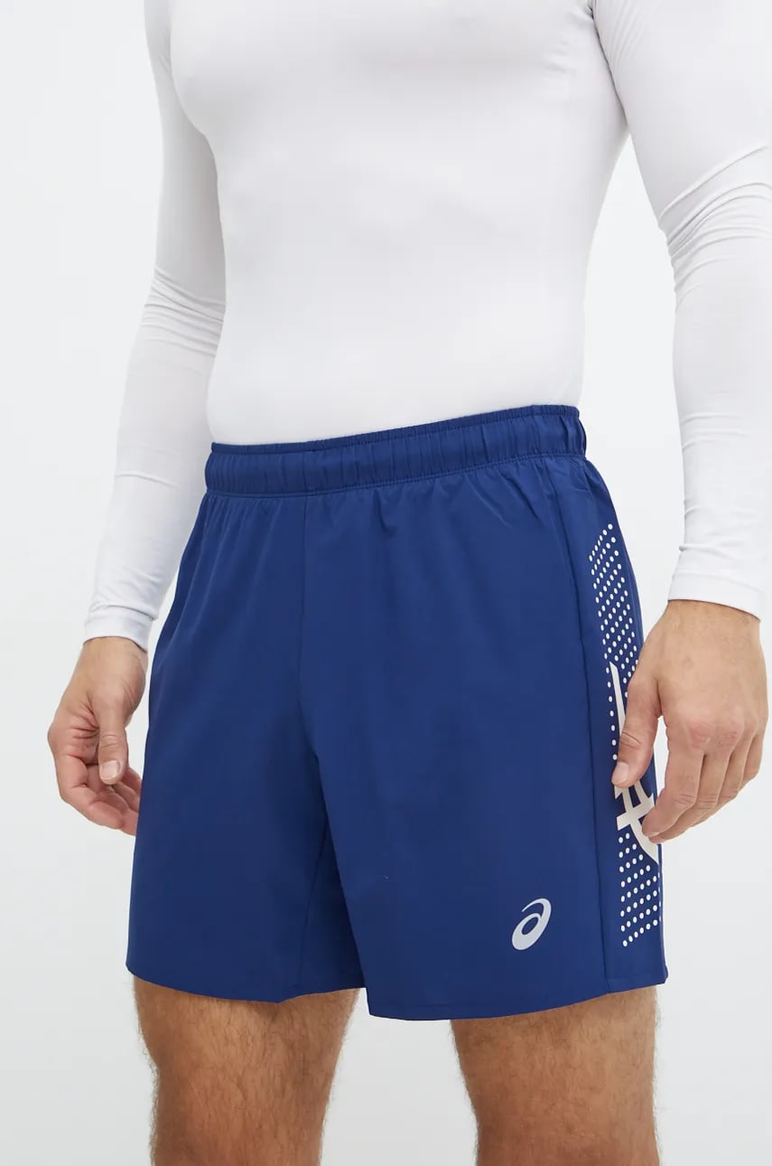 Asics pantaloni scurți de alergare Icon culoarea albastru marin, 2011C730 Asics pantaloni scurți de alergare Icon culoarea albastru marin, 2011C730