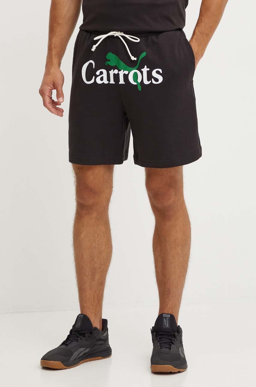 Puma pantaloni scurti PUMA X CARROTS Shorts barbati, culoarea negru, 627447 Puma pantaloni scurti PUMA X CARROTS Shorts barbati, culoarea negru, 627447