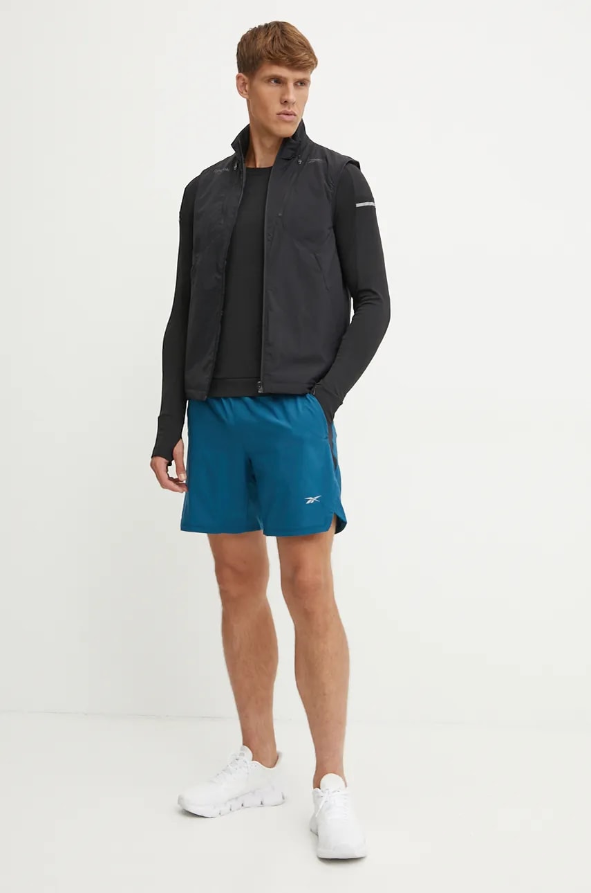 Шорты для бега Reebok цвет синий 100206008 Шорты для бега Reebok цвет синий 100206008
