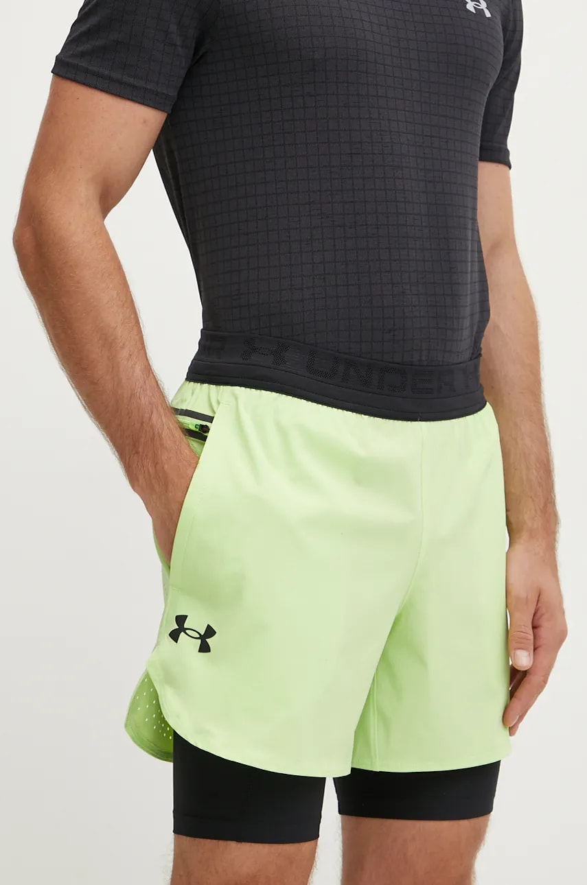 Under Armour pantaloni scurți de antrenament Vanish Elite culoarea verde, 1378604 Under Armour pantaloni scurți de antrenament Vanish Elite culoarea verde, 1378604