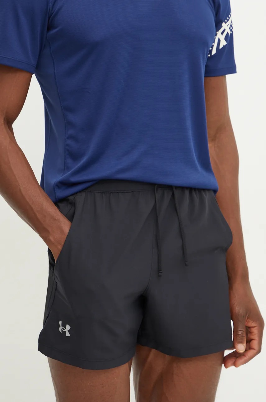 

Къс панталон за бягане Under Armour Launch Unlined в черно 1382619, Черен