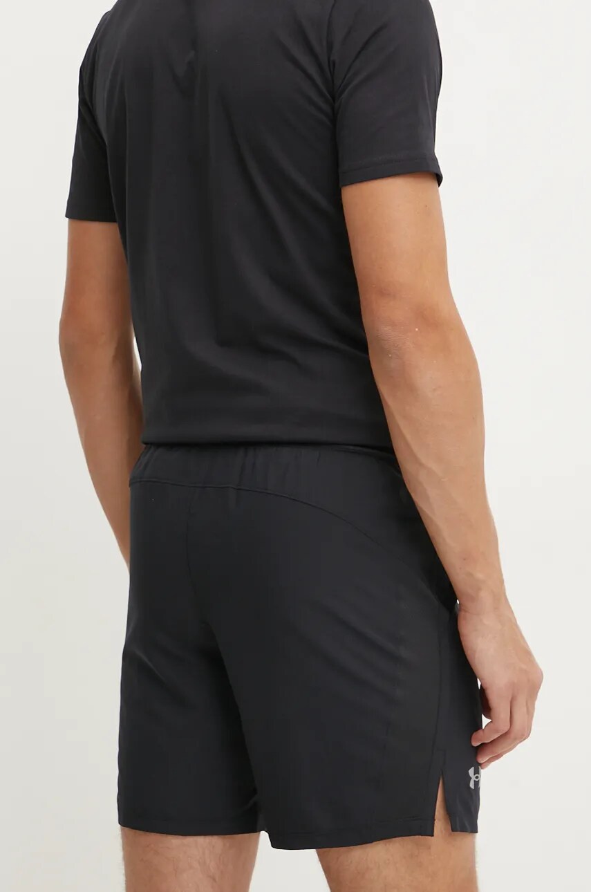 Under Armour rövidnadrág futáshoz Launch 7 Unlined fekete, 1382622 termék 2. képe