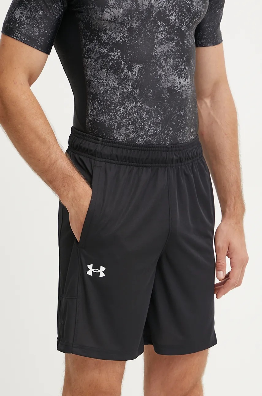 Under Armour pantaloni scurți de antrenament Zone 7 culoarea negru, 1383389