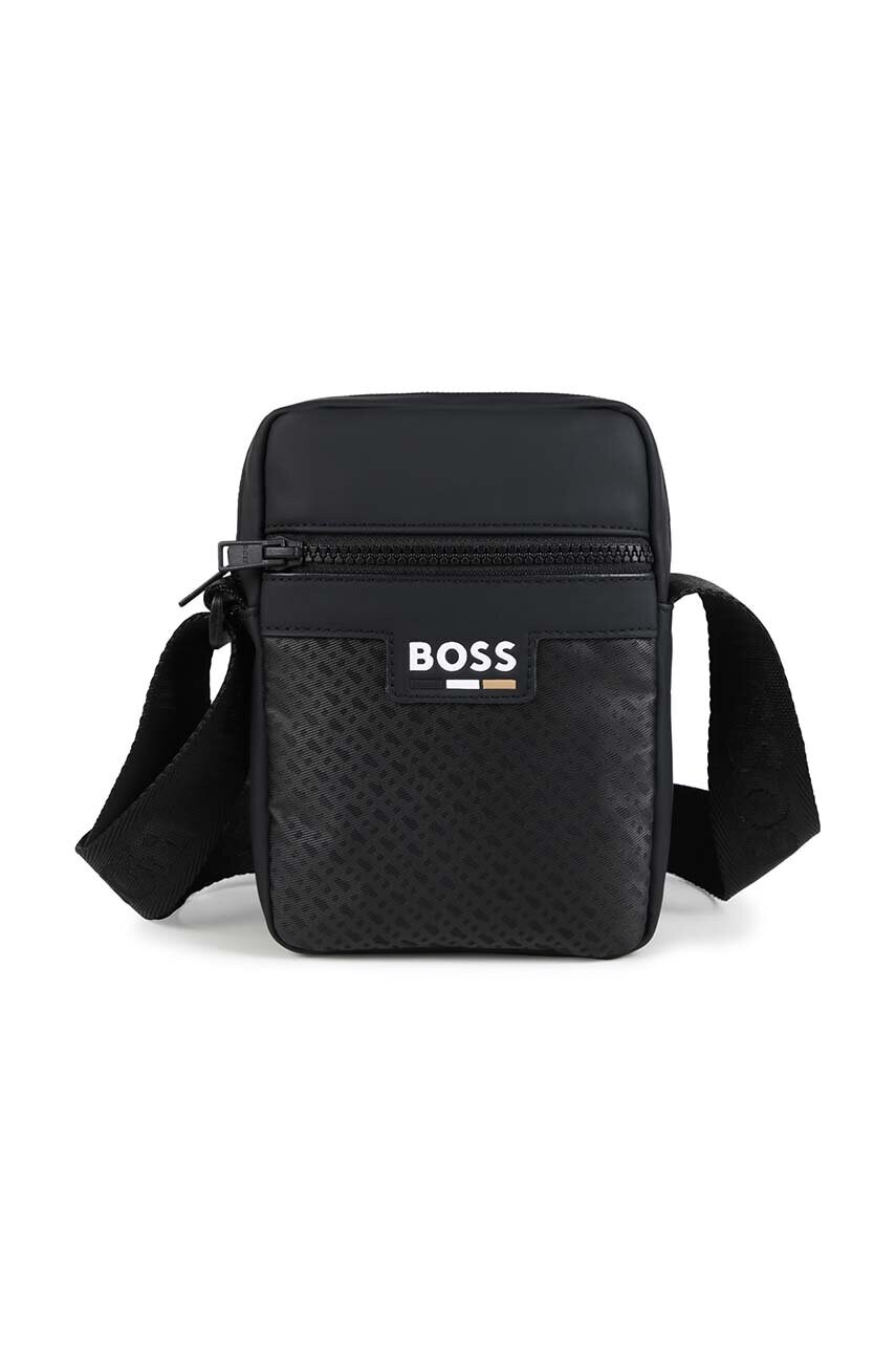 

Детска чанта през рамо BOSS в черно J51583, Черен