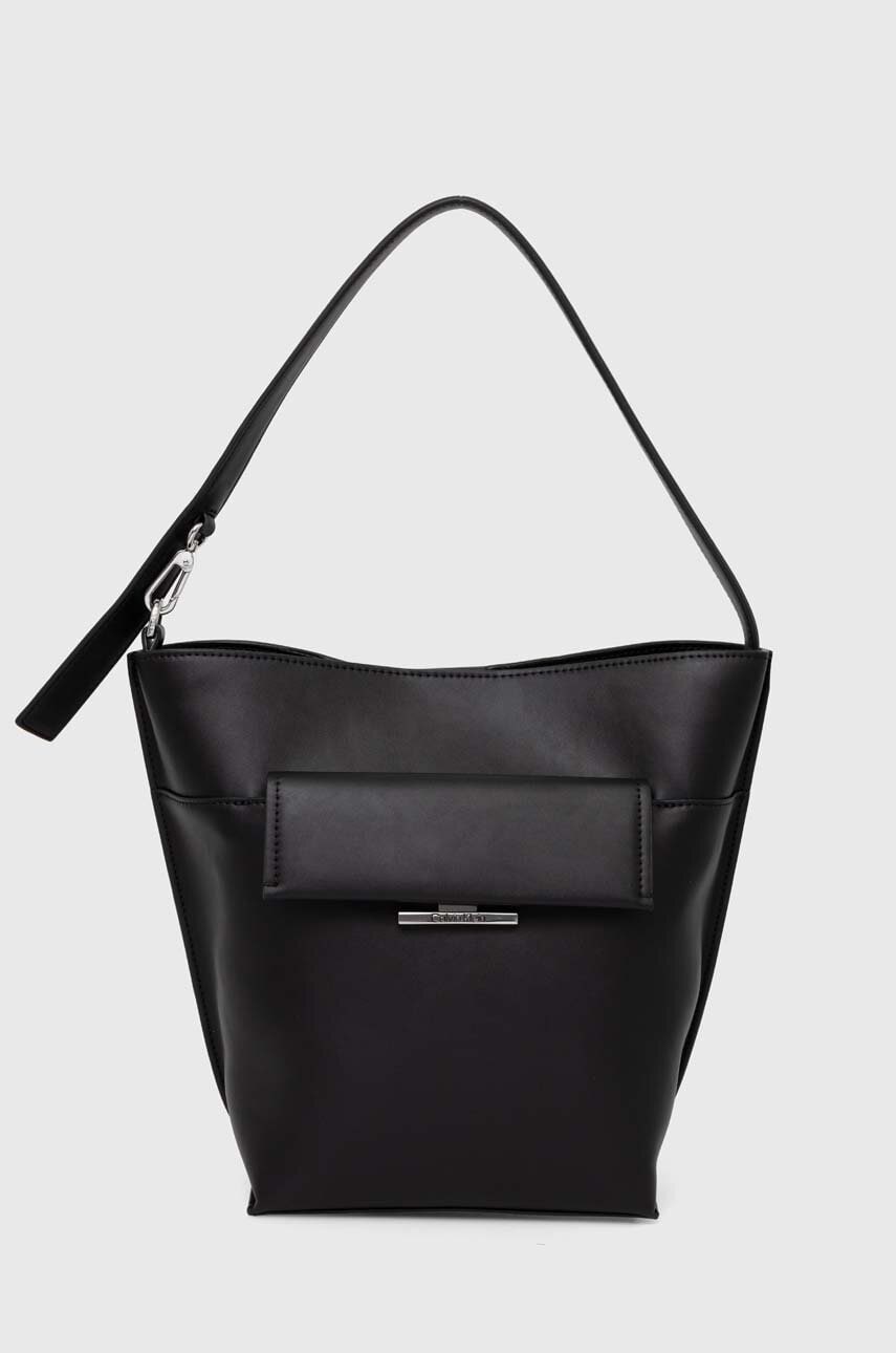 Levně Kabelka Calvin Klein černá barva, K60K612109