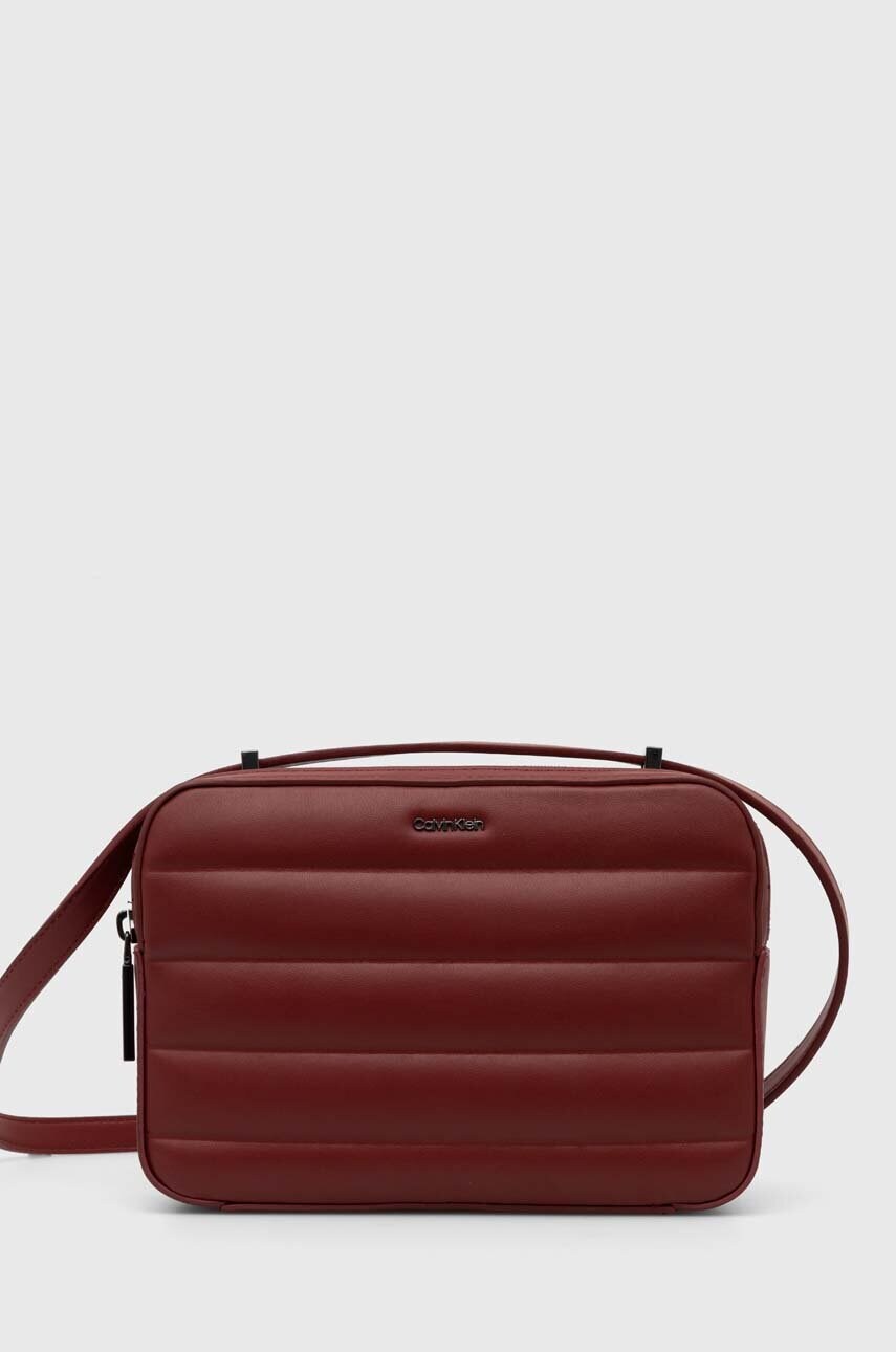 Levně Kabelka Calvin Klein červená barva, K60K612114