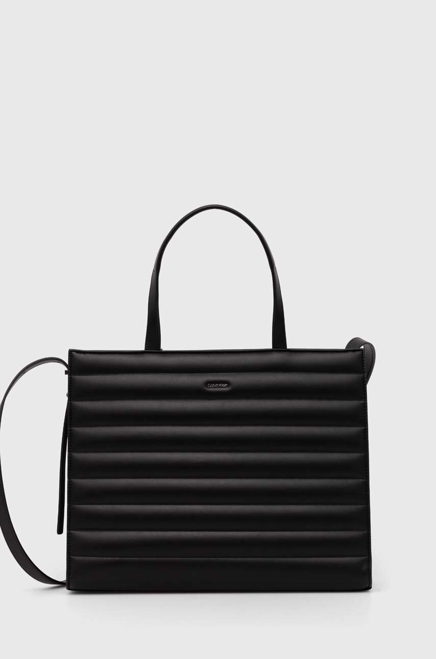 Levně Kabelka Calvin Klein černá barva, K60K612120