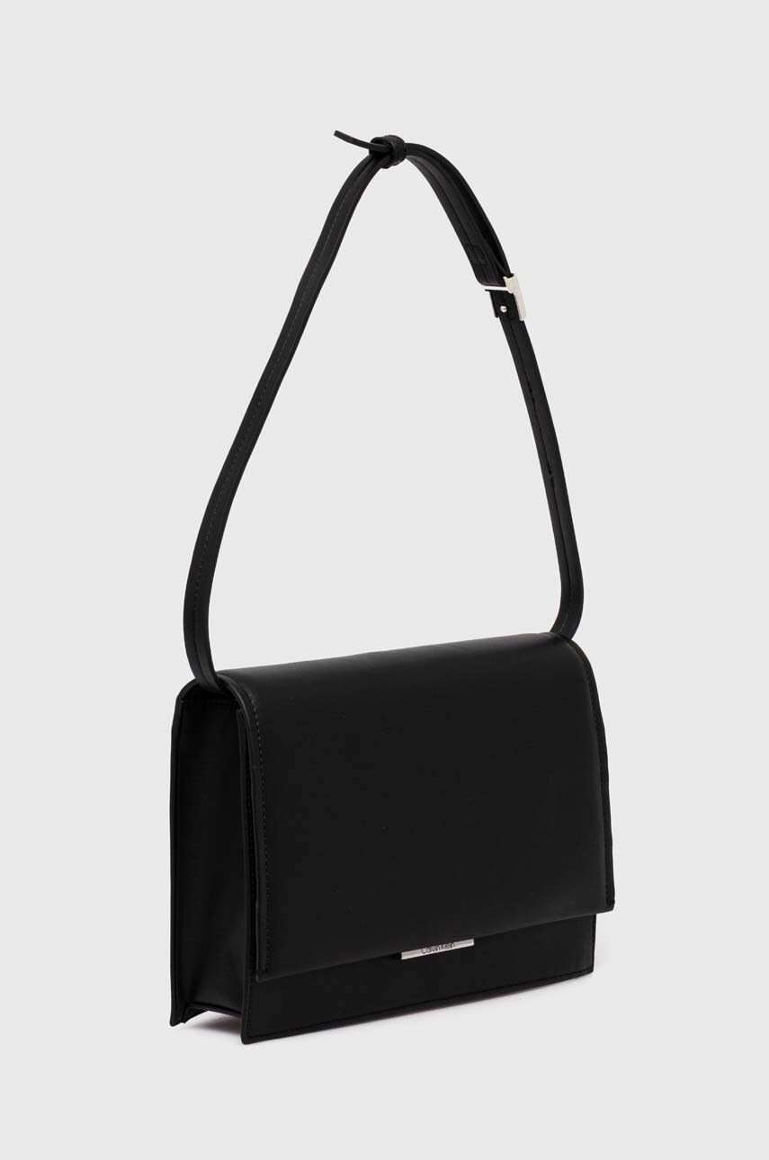 Τσάντα Calvin Klein χρώμα: μαύρο, K60K612158 φωτογραφία