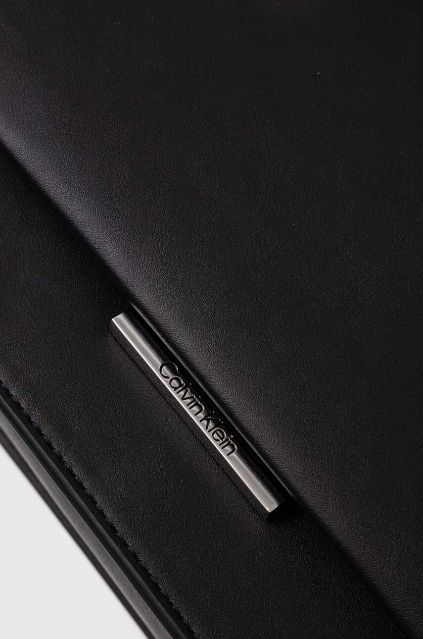 Τσάντα Calvin Klein χρώμα: μαύρο, K60K612158 φωτογραφία