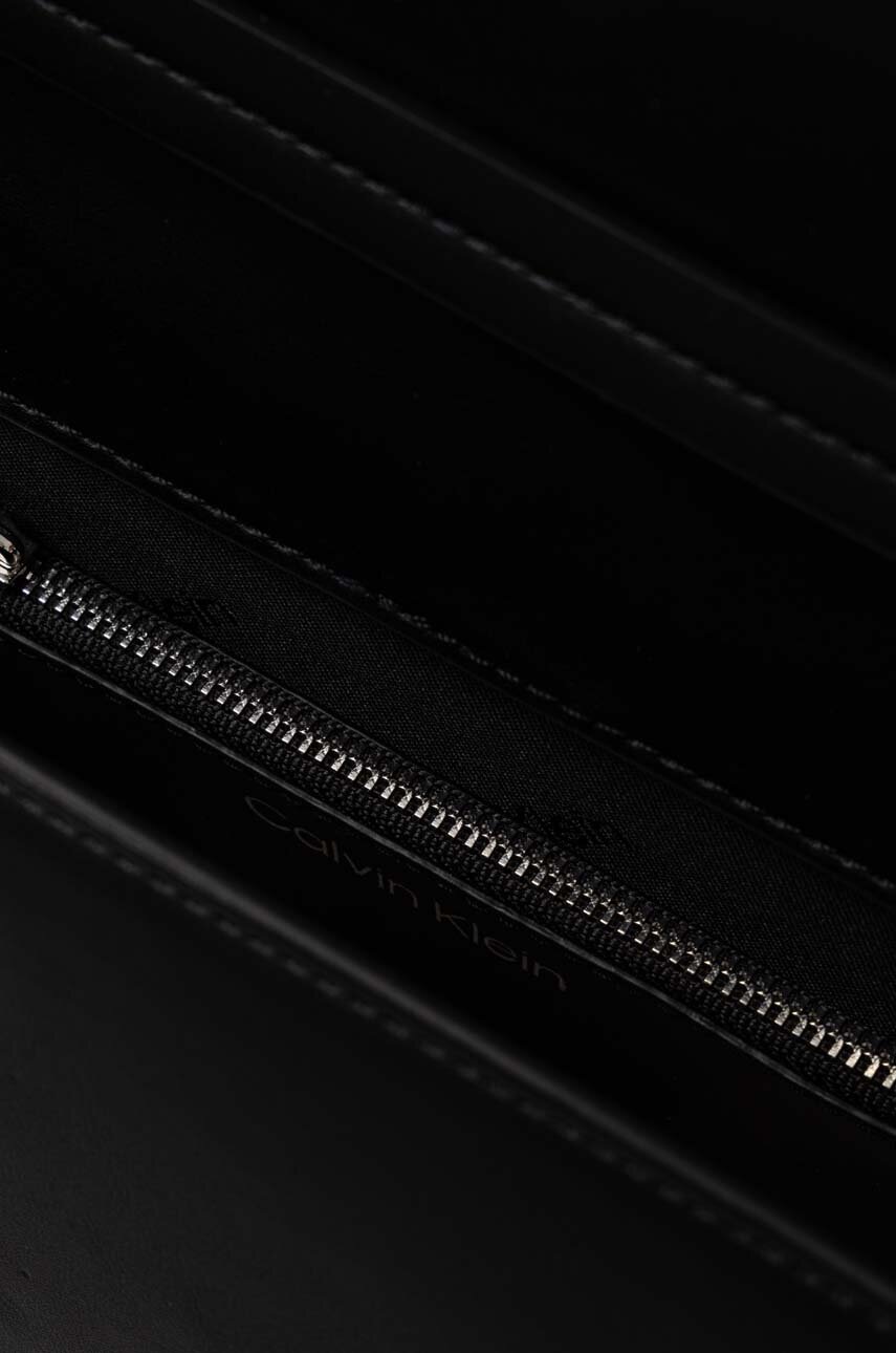 Τσάντα Calvin Klein χρώμα: μαύρο, K60K612158 φωτογραφία