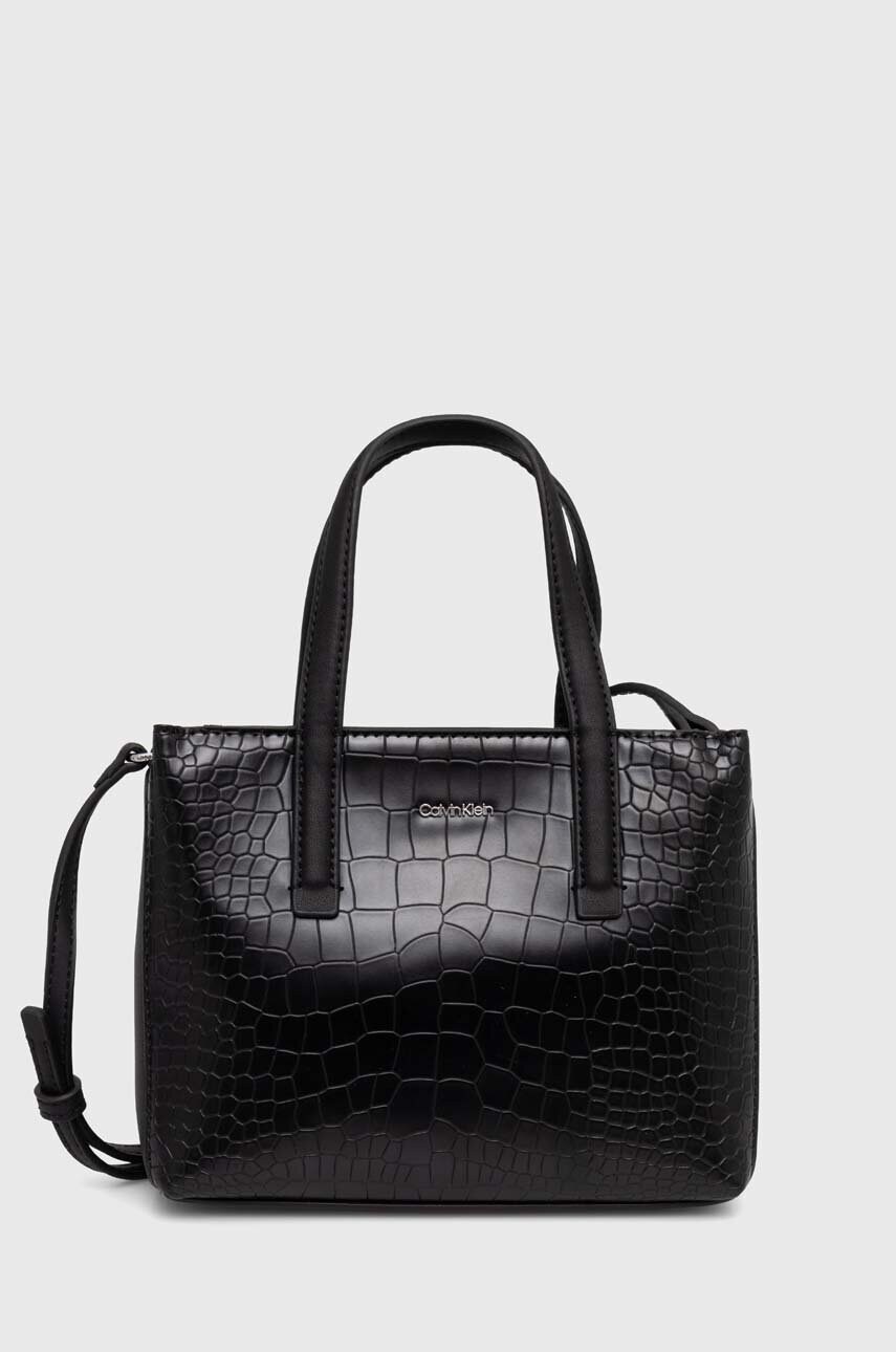 Levně Kabelka Calvin Klein černá barva, K60K612163