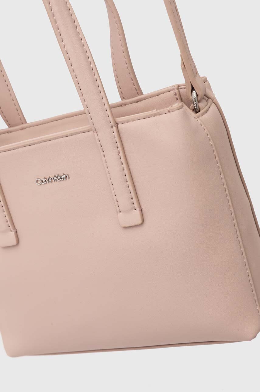 Τσάντα Calvin Klein χρώμα: ροζ, K60K612170 φωτογραφία