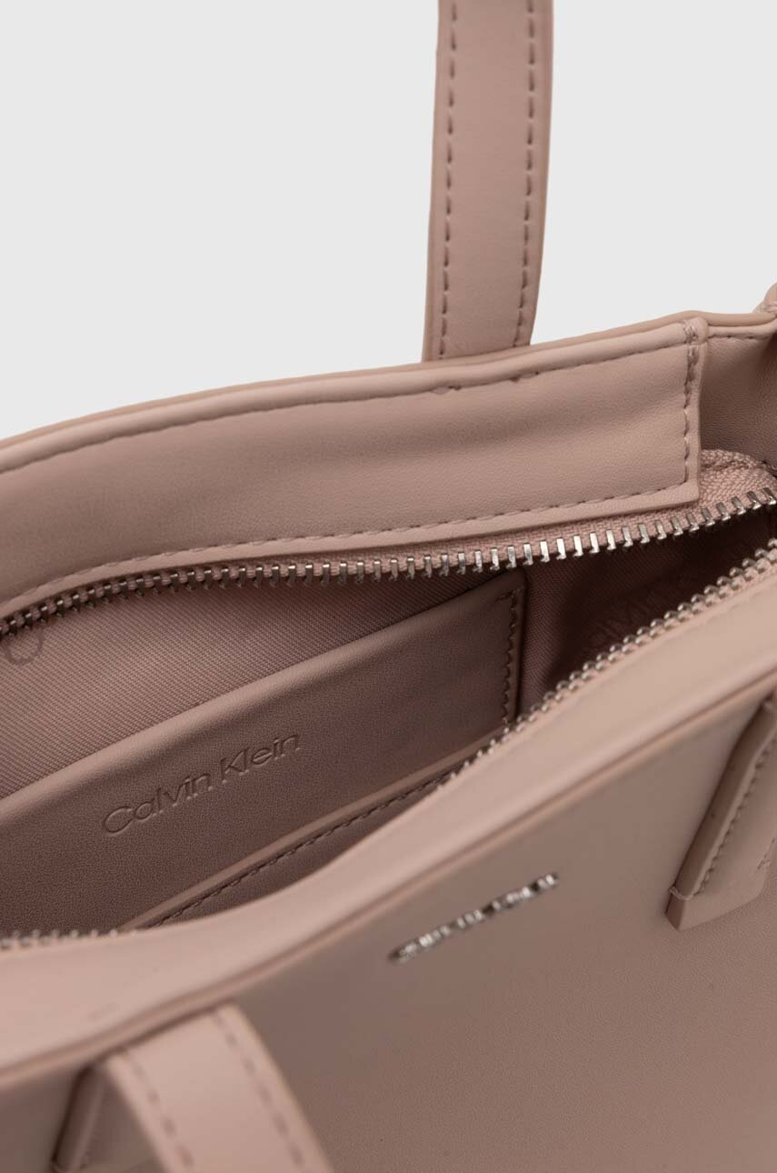 Τσάντα Calvin Klein χρώμα: ροζ, K60K612170 φωτογραφία