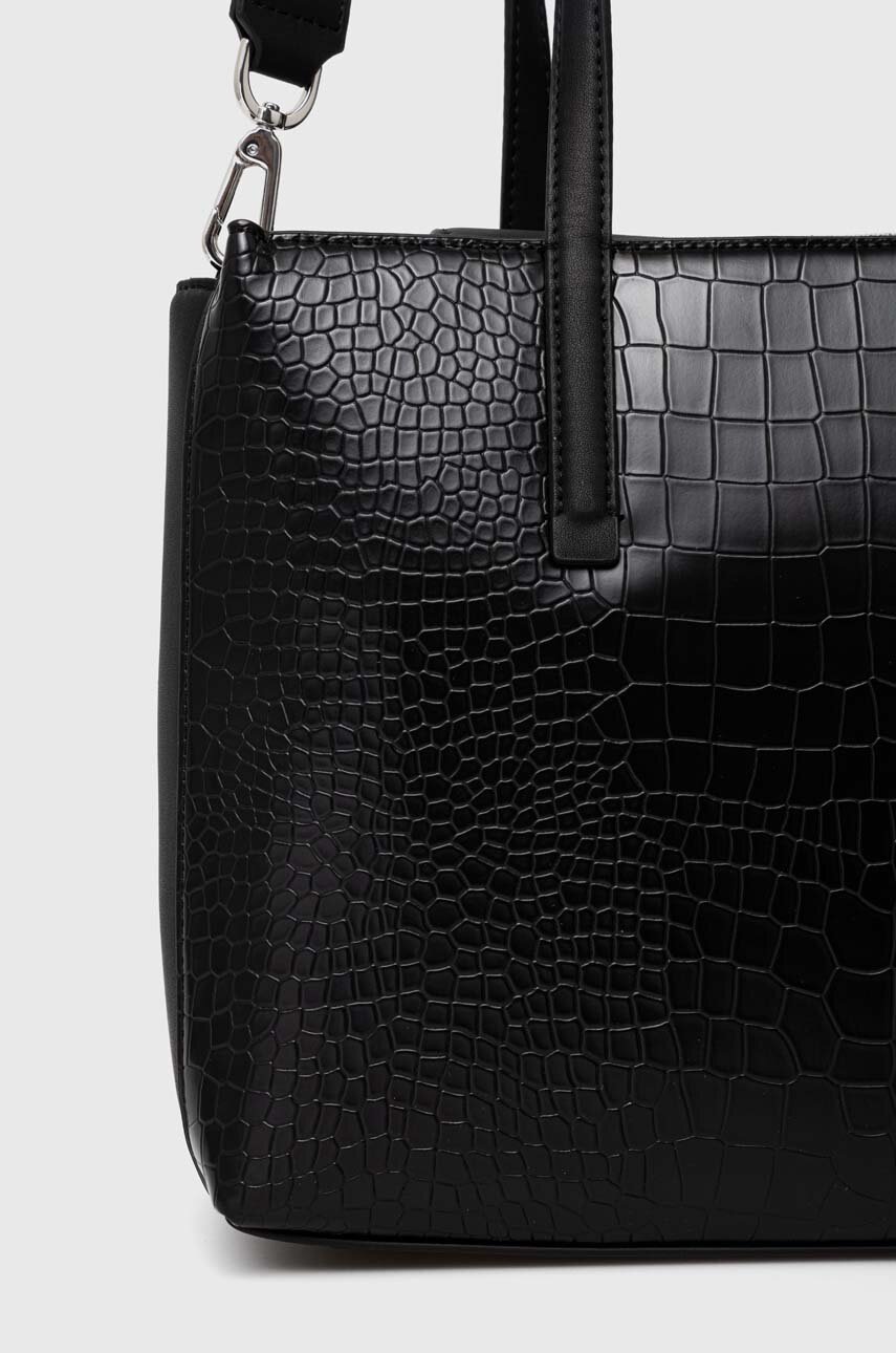 Τσάντα Calvin Klein χρώμα: μαύρο, K60K612348 φωτογραφία