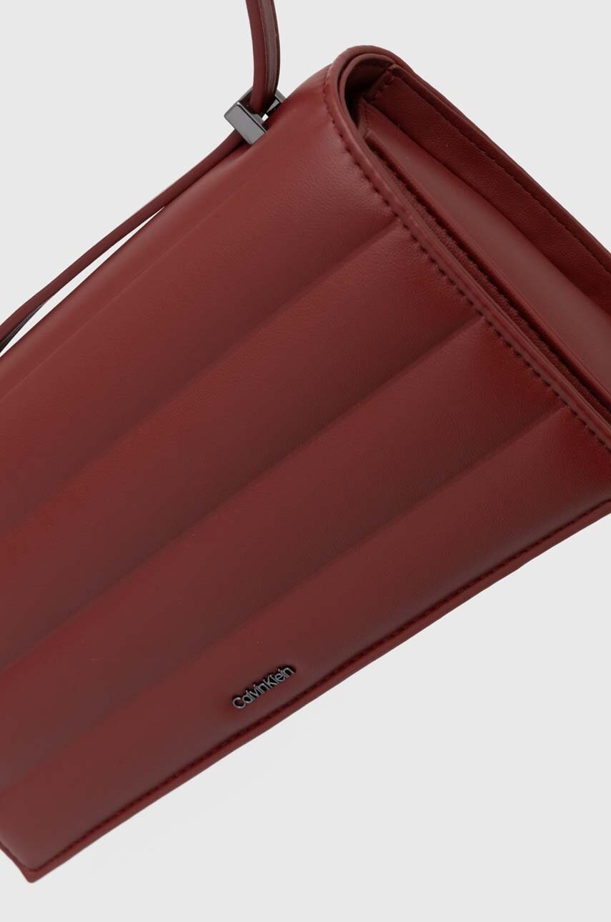 Τσάντα Calvin Klein χρώμα: κόκκινο, K60K612639 φωτογραφία