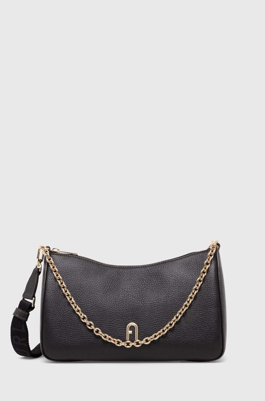 

Кожена чанта Furla в черно WB01282 BX0356 O6000, Черен