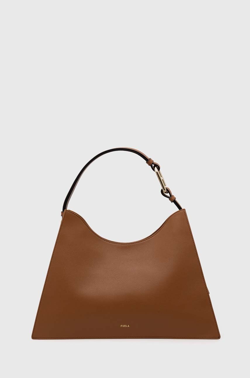 Levně Kožená kabelka Furla béžová barva, WB01246 BX2045 RY000