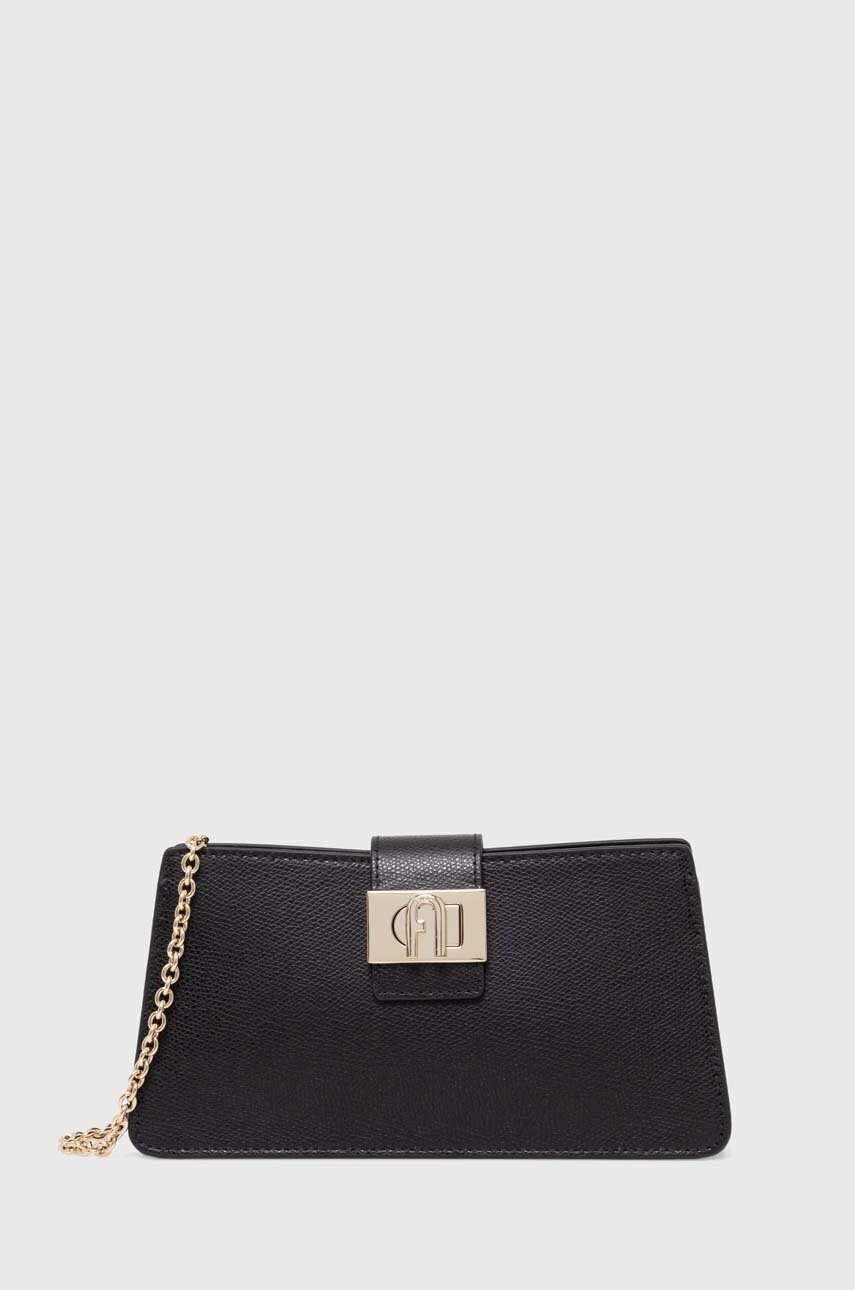 Levně Kožená kabelka Furla černá barva, WE00592 ARE000 O6000