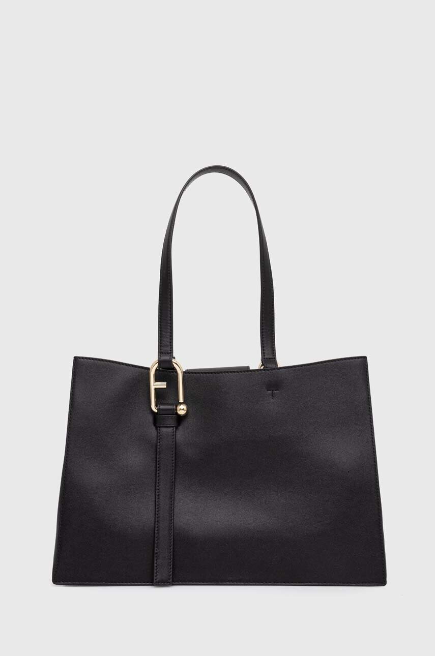 Furla poseta de piele culoarea negru, WB01371 BX2045 O6000