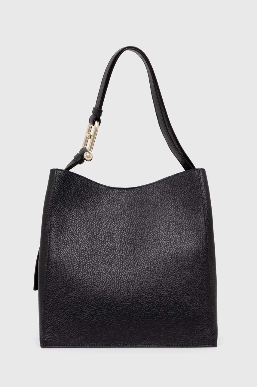 

Кожена чанта Furla в черно WB01338 HSF000 O6000, Черен