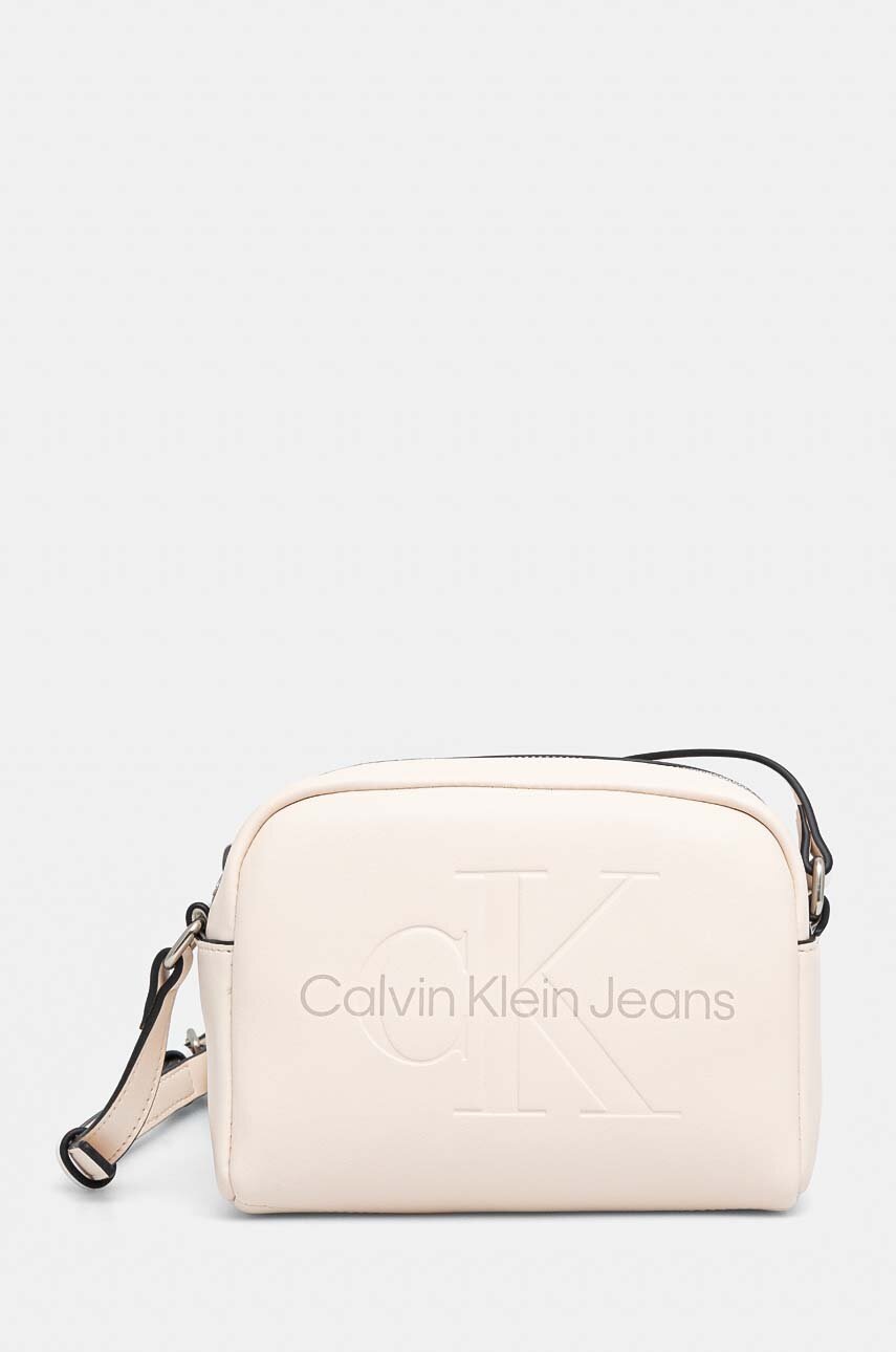 

Чанта Calvin Klein Jeans в черно K60K612220, Бежов