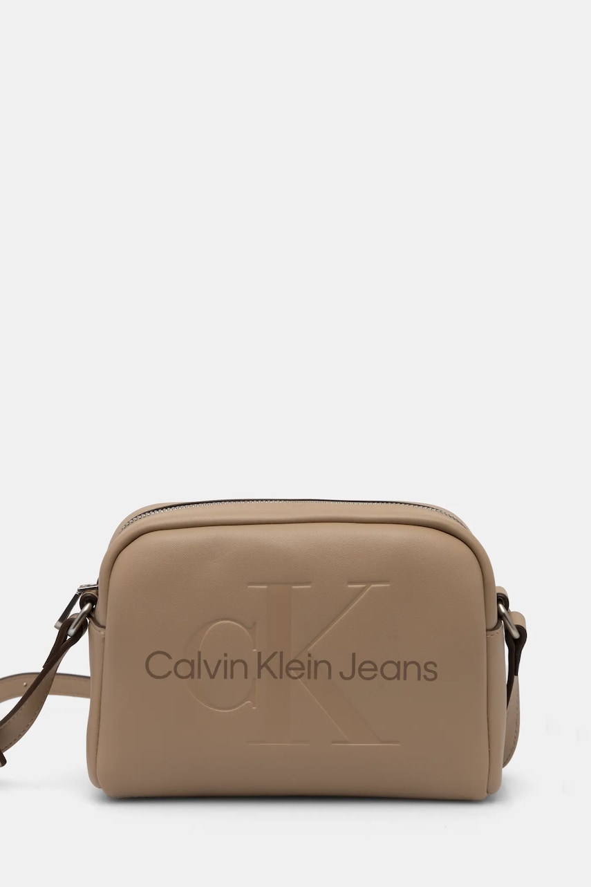 Levně Kabelka Calvin Klein Jeans béžová barva, K60K612220