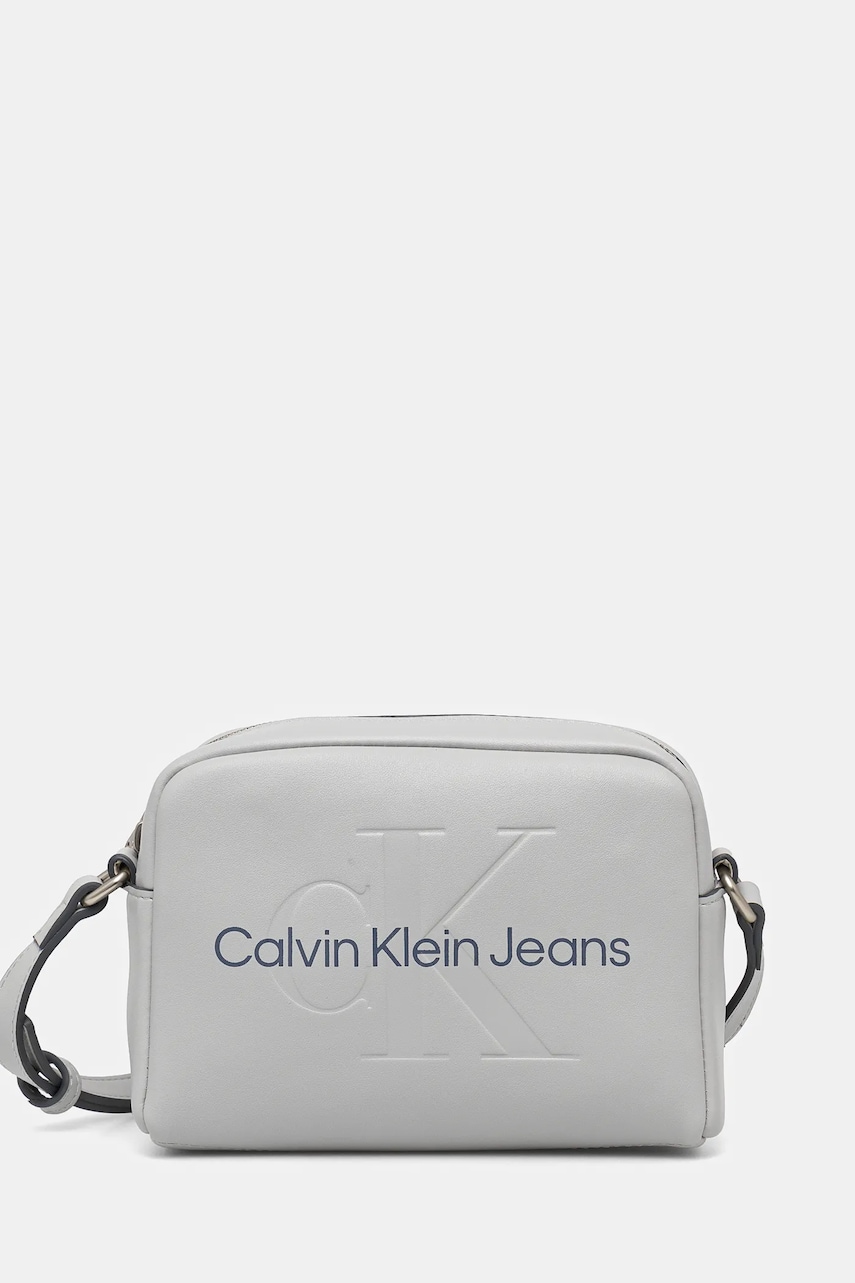 Levně Kabelka Calvin Klein Jeans šedá barva, K60K612220
