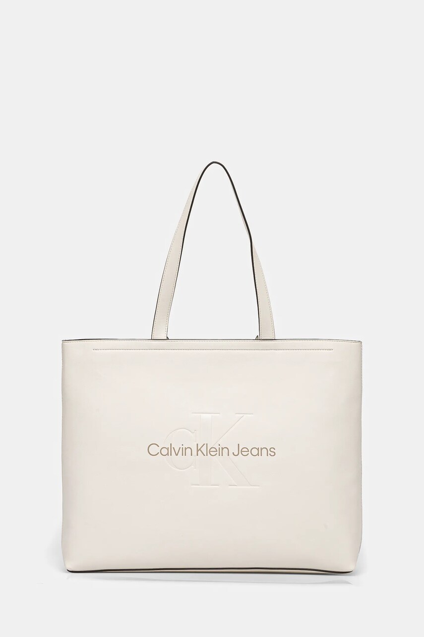 

Чанта Calvin Klein Jeans в бежово K60K612222, Бежов