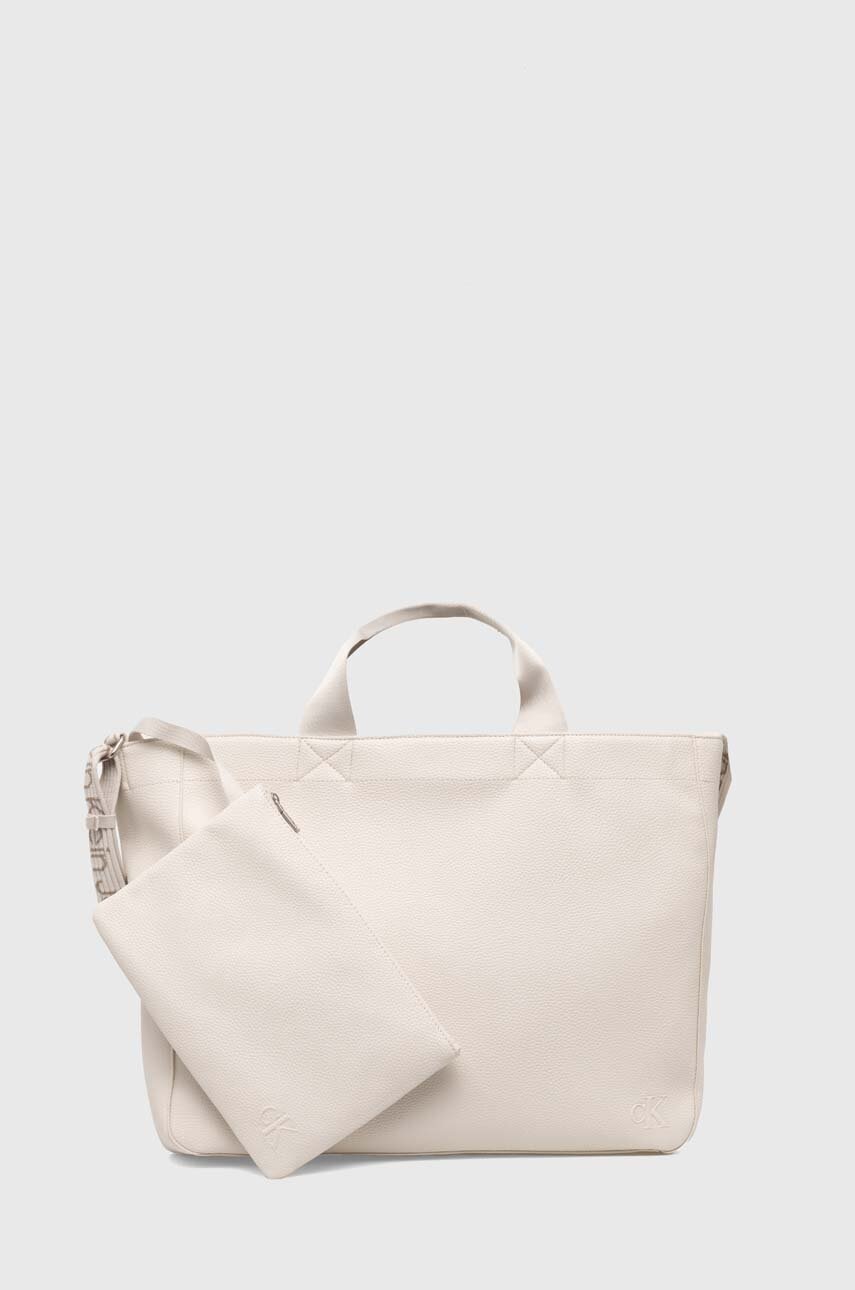 

Чанта Calvin Klein Jeans в бежово K60K612230, Бежов