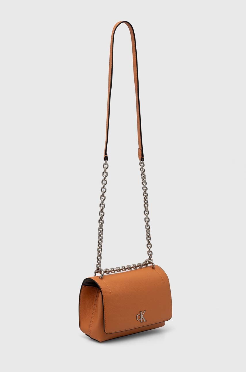 Τσάντα Calvin Klein Jeans χρώμα: μπεζ, K60K612233 φωτογραφία