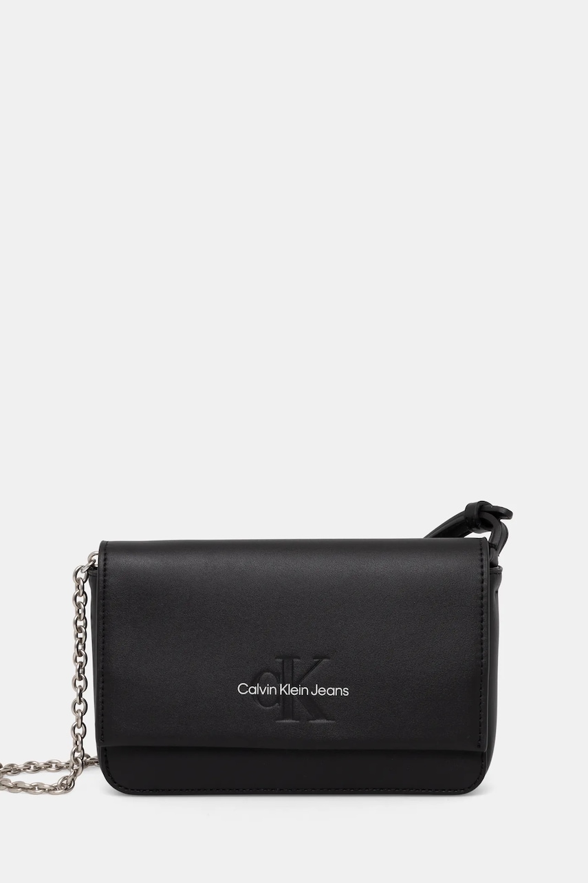 Kabelka Calvin Klein Jeans černá barva, K60K612375