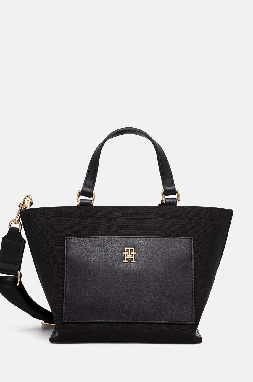 Levně Kabelka Tommy Hilfiger černá barva, AW0AW16705