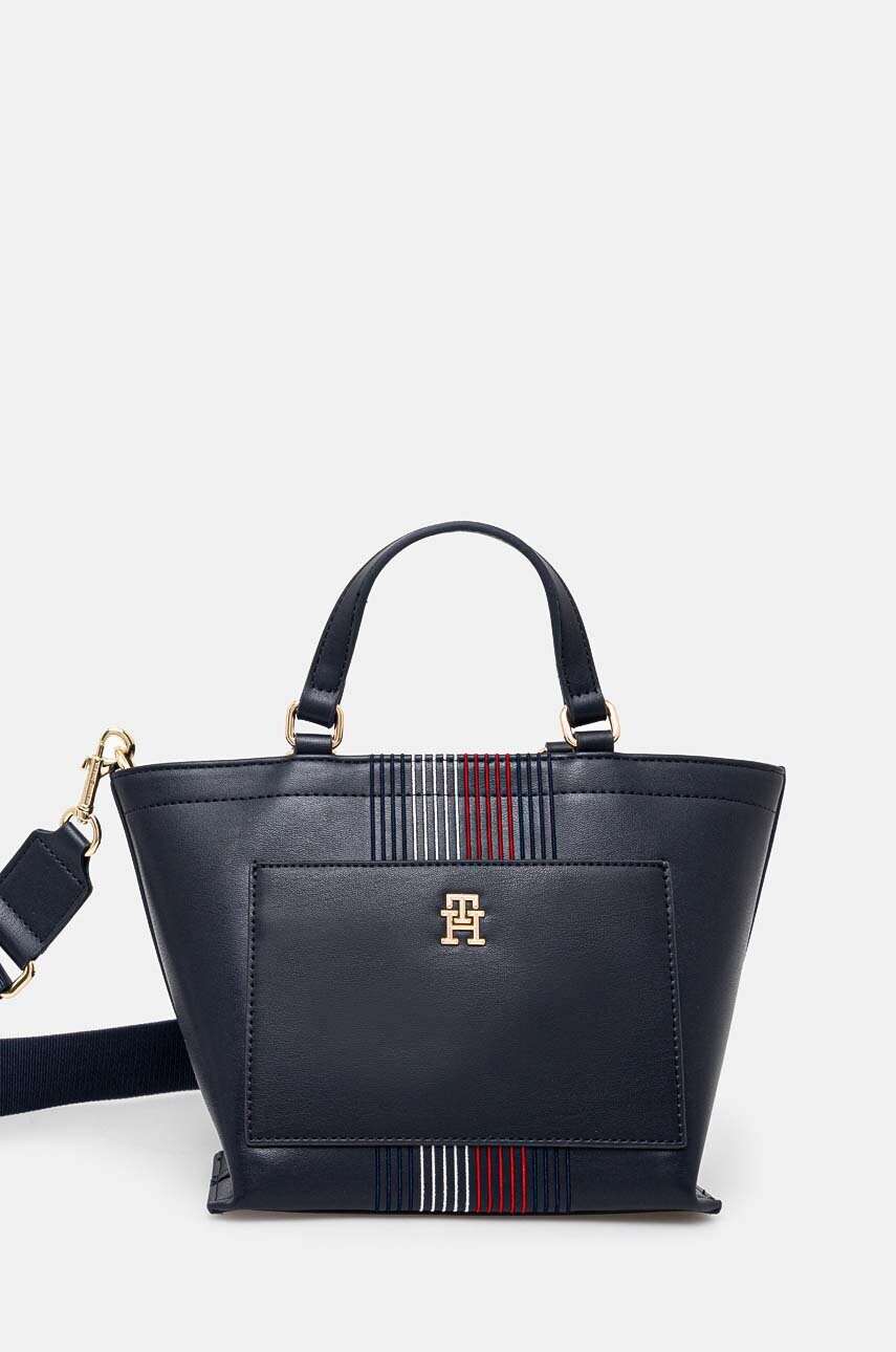 Levně Kabelka Tommy Hilfiger tmavomodrá barva, AW0AW16708