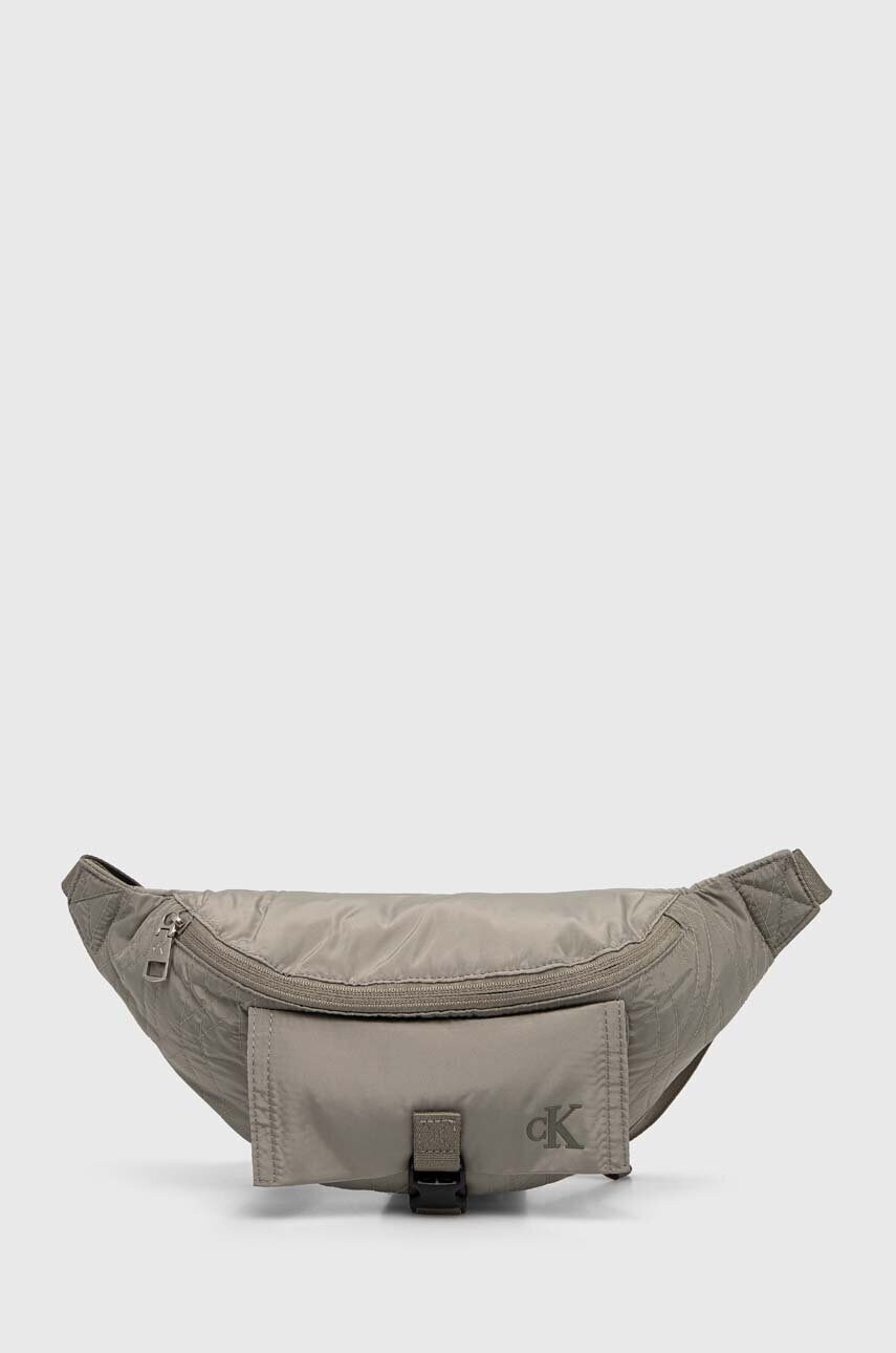 Levně Ledvinka Calvin Klein Jeans šedá barva, K50K512168