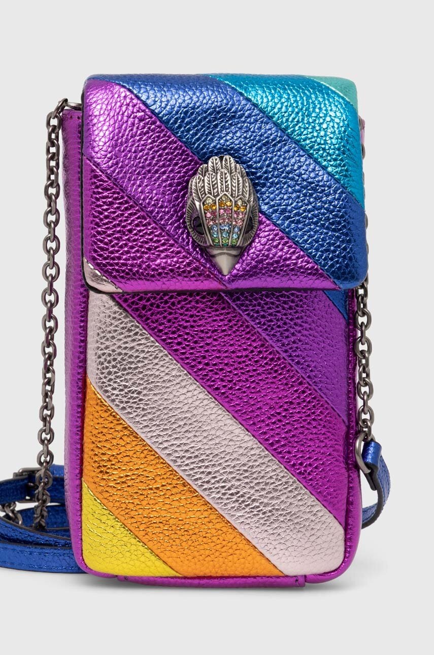 

Кожена чанта Kurt Geiger London KENSINGTON PHONE BAG в розово 2710069109, Розов