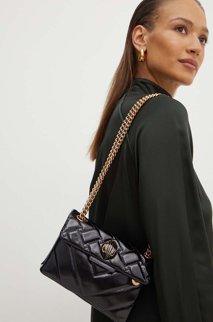 Шкіряна сумочка Kurt Geiger London MINI KENSINGTON E колір чорний 2726700319 