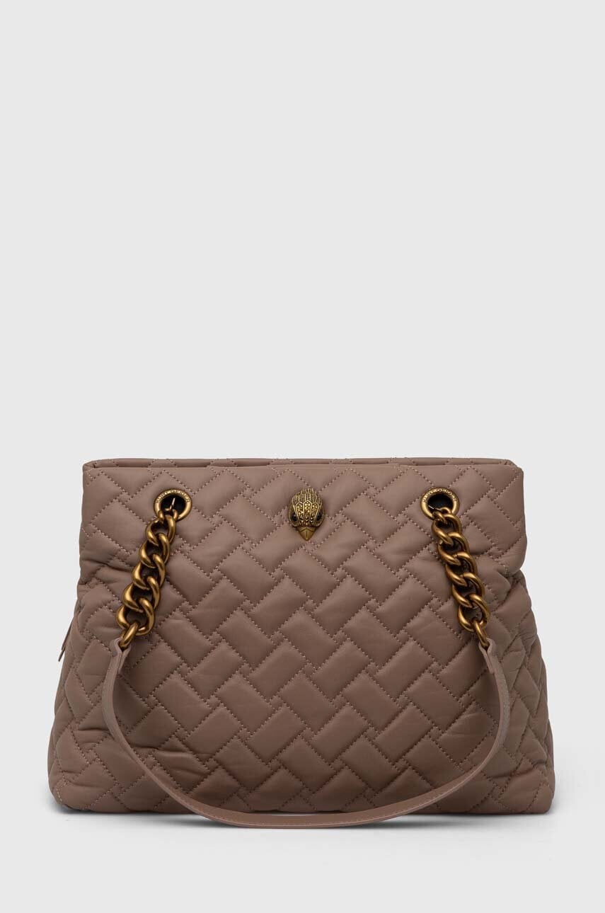 

Кожена чанта Kurt Geiger London KENSINGTON TOTE в бежово 2054947109, Бежов