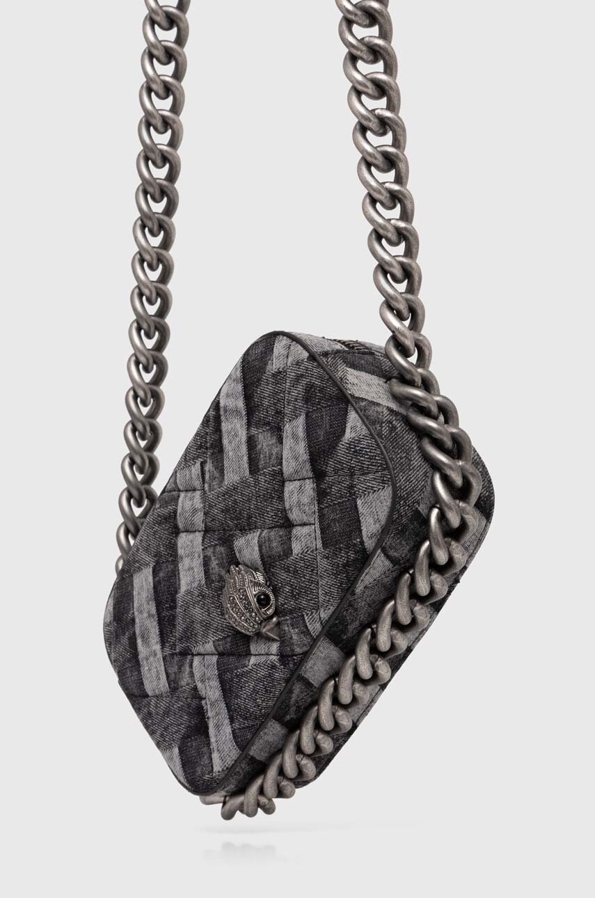 

Дънкова чанта Kurt Geiger London KENSINGTON SM CAMERA CH в сиво 9321100669, Сив