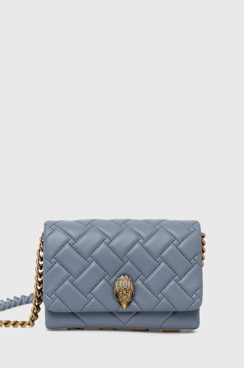 

Кожена чанта Kurt Geiger London MINI KENSINGTON KURT в сиво 9594520109, Сив