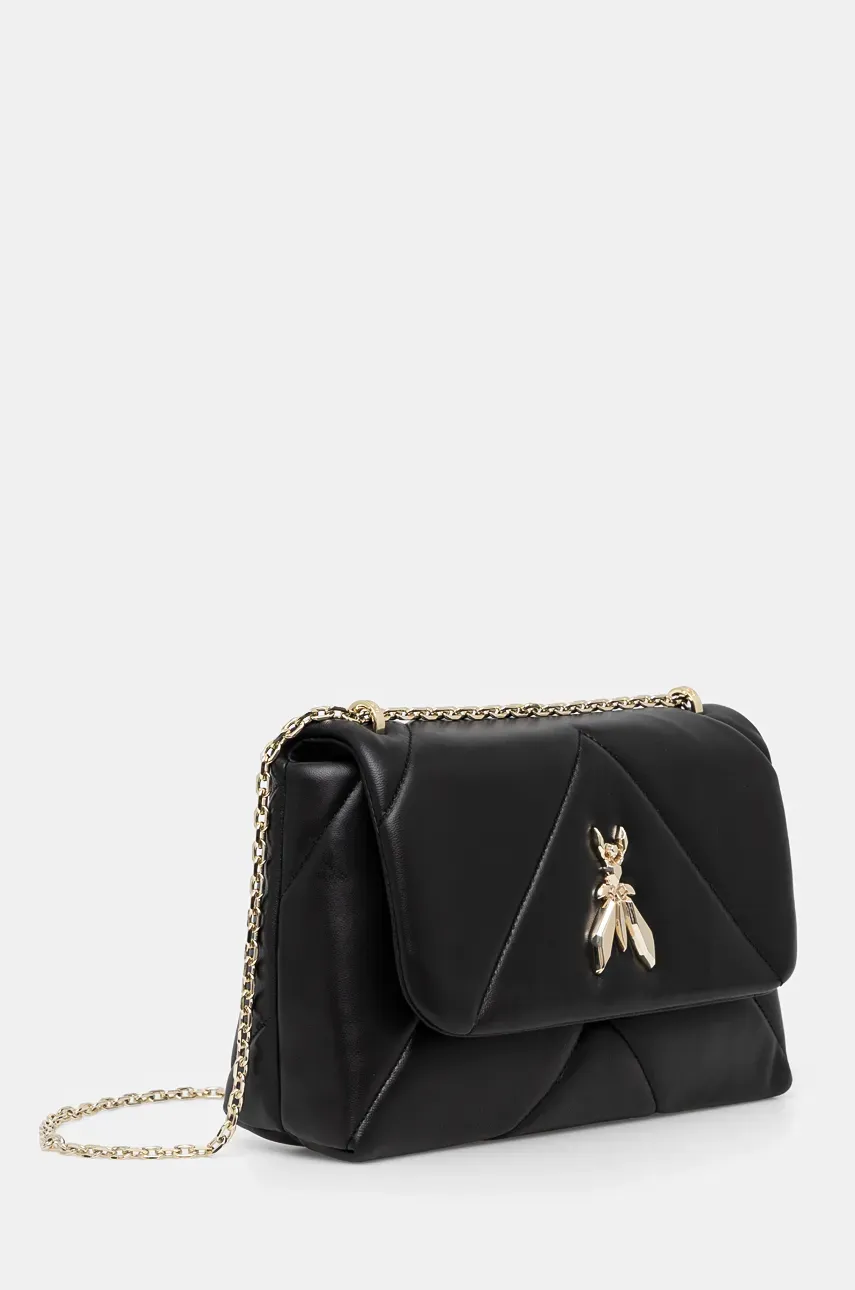 Кожаная сумочка Patrizia Pepe цвет чёрный 8B0195 L006 Кожаная сумочка Patrizia Pepe цвет чёрный 8B0195 L006