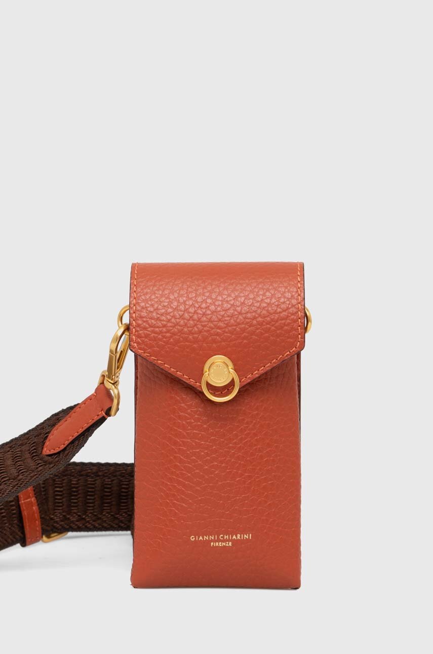 

Кожен калъф за телефон Gianni Chiarini CORALLO в кафяво BS 10651 TKL-NA, Кафяв