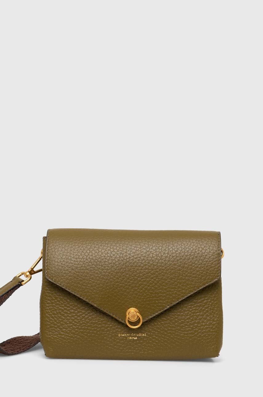

Кожена чанта Gianni Chiarini CORALLO в зелено BS 10654 TKL-NA, Зелен