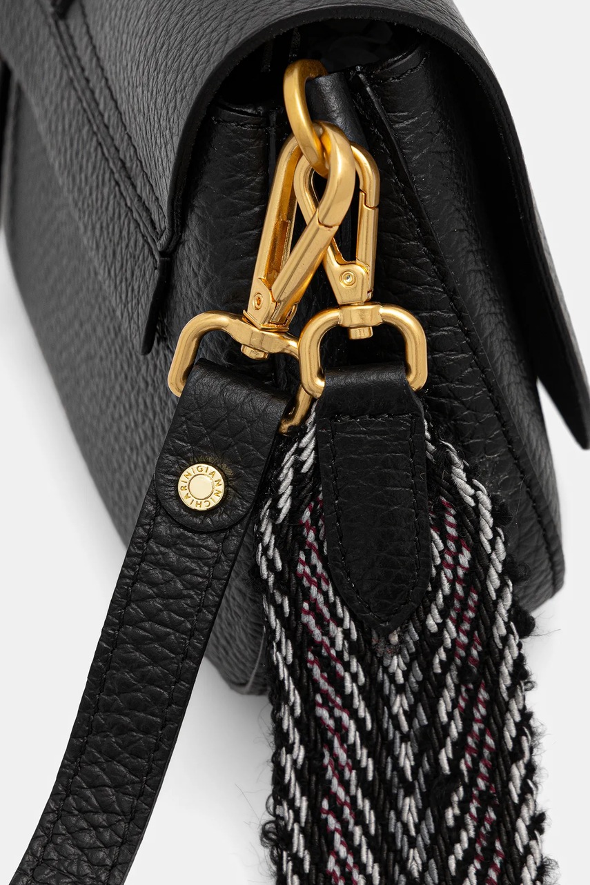 Δερμάτινη τσάντα Gianni Chiarini HELENA ROUND χρώμα: πράσινο, BS 11088 TKL-NA φωτογραφία