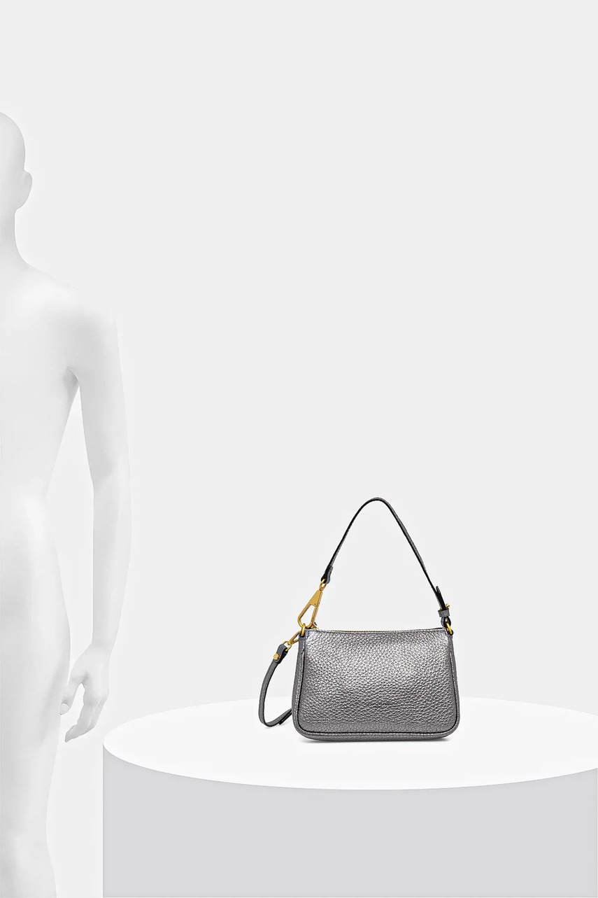 Δερμάτινη τσάντα Gianni Chiarini BROOKE χρώμα: μοβ, BS 8750 TKL φωτογραφία