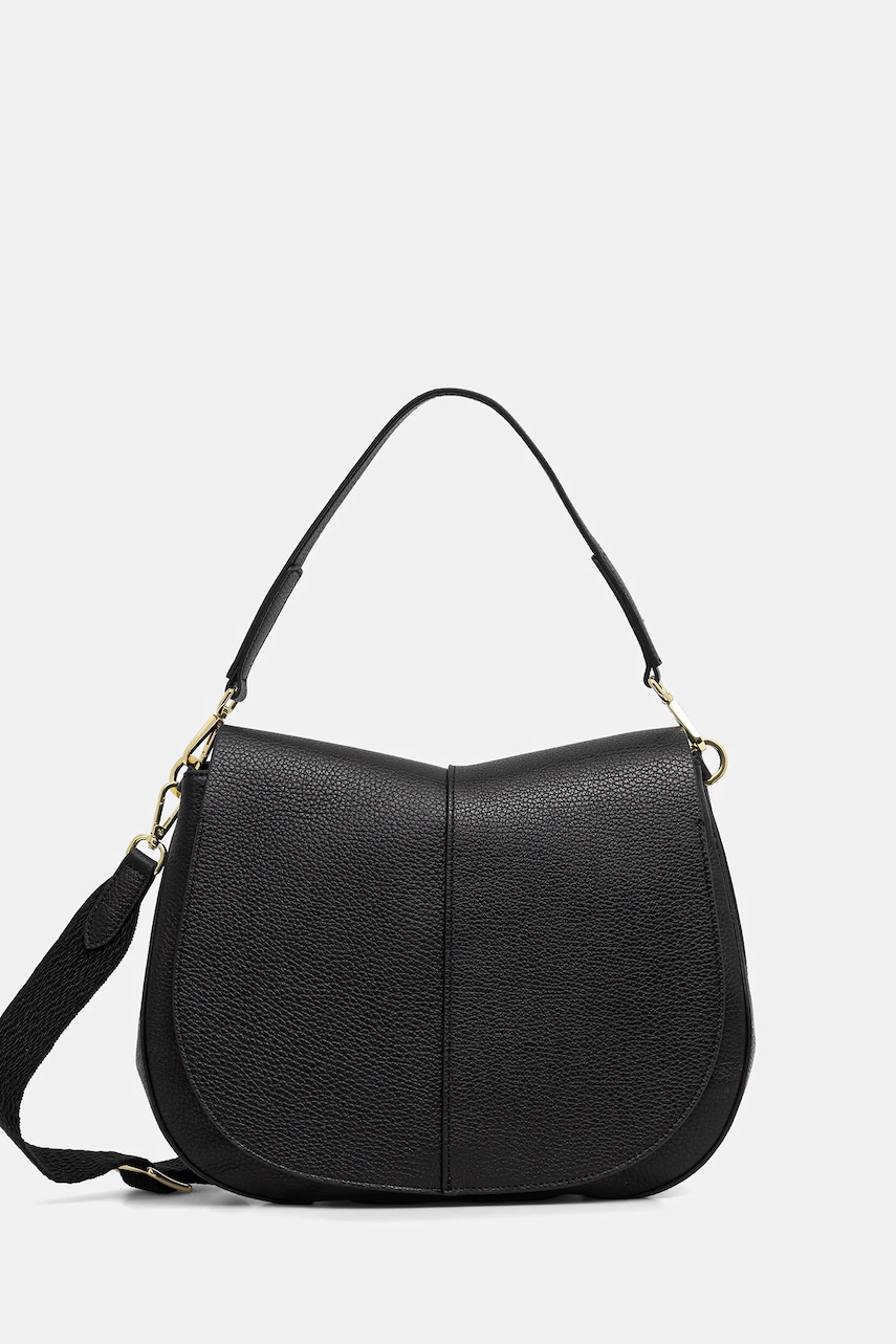 Levně Kožená kabelka Gianni Chiarini HELENA ROUND béžová barva, BS 6037/COMM GRN-NA